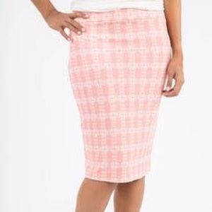 AGNES & DORA Pencil Skirt Look Both Ways Blush
